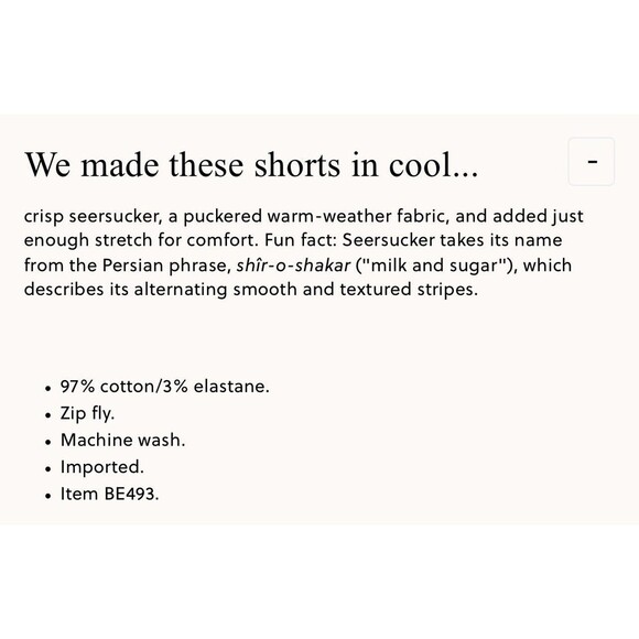 J.CREW 7" Stretch Seersucker Short Size 42 Blue White NEW Preppy Coastal BE493 - Picture 10 of 10